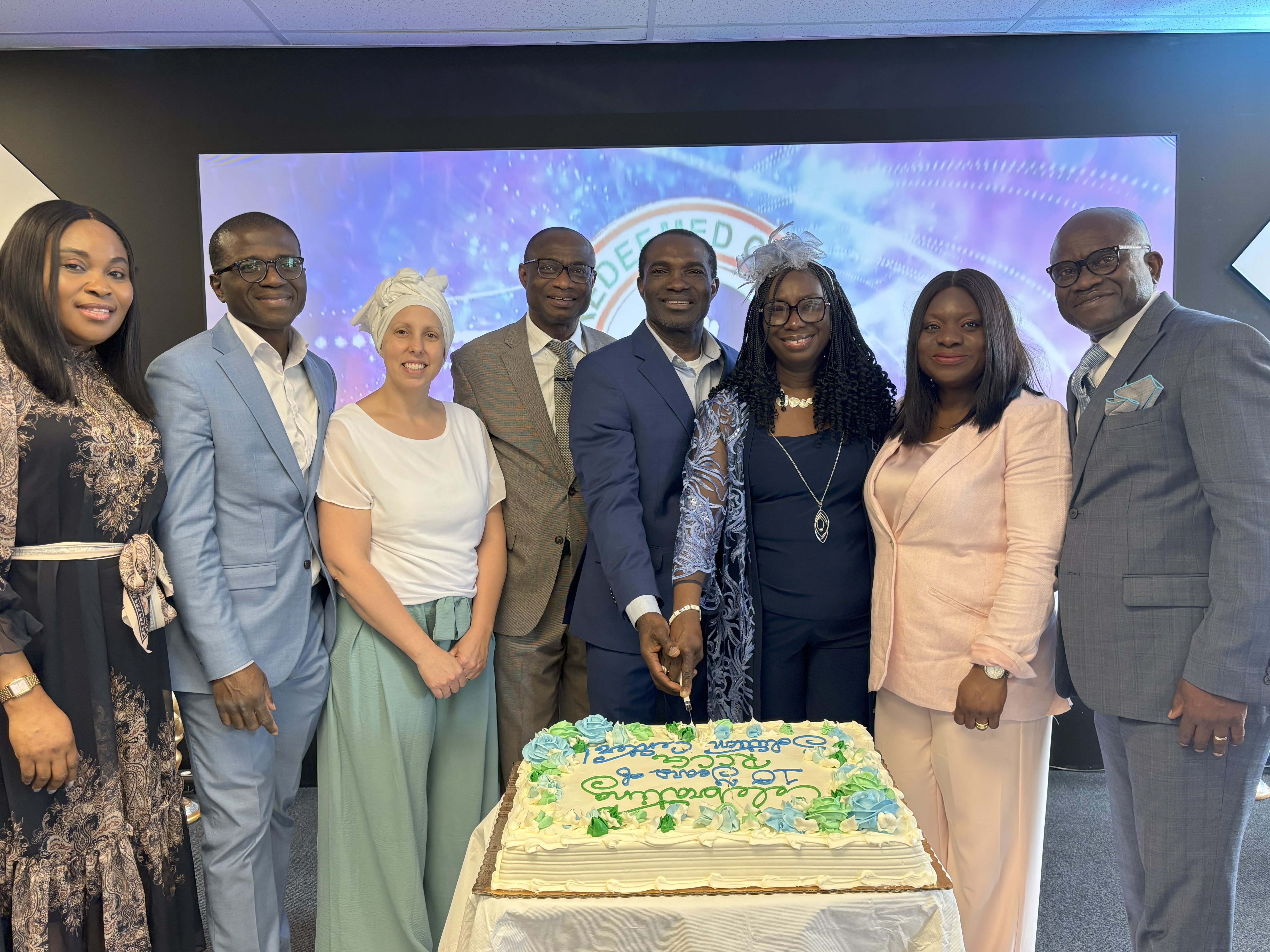 RCCG pastor celebrating solution center 10th year anniversary